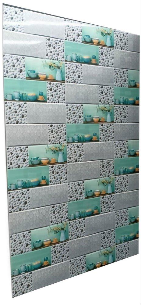 Multicolor Gloss Ceramic Mosaic Bathroom Wall Tile Size X Inch