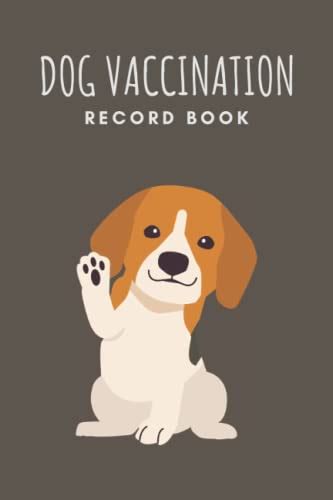 Dog Vaccination Record Book Canine Health Record Dog Vaccine Record