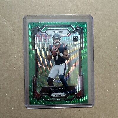 2023 Panini Prizm Rookies Green Wave Prizm 339 C J Stroud SP RC