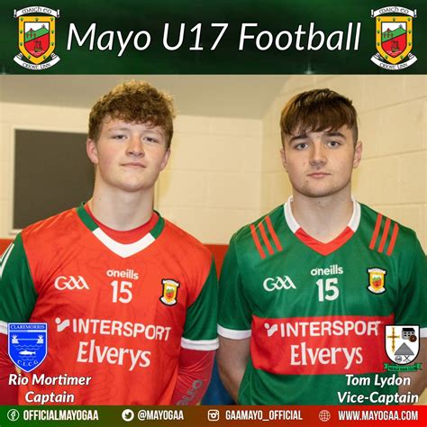 Mayo GAA On Twitter Mayo GAA U17 Manager Sean Deane Has Announced