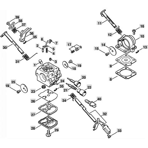 Stihl Ms Chainsaw Ms C Parts Diagram Carburetor C Q S B