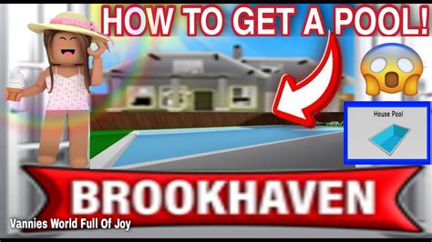 HOW TO GET A POOL STEP BY STEP IN BROOKHAVEN RP ROBLOX