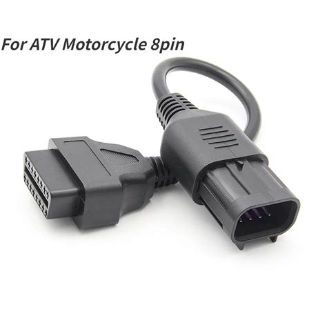 OBD ATV Motorcycle Connection Cable OBD2 To 8 Pin Diagnostic Adapter