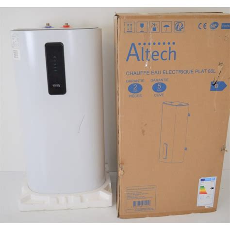 ALTECH Chauffe Eau Électrique Plat 80 L Stéatite Monophasé 4022033