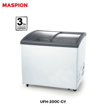 Chest Freezer Freezer Box Sliding Door Maspion Liter Ufh C