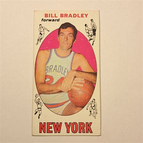 1969 1970 Bill Bradley Rookie Card 43 Ex New York Knicks RC HOF US