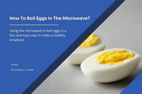 How To Boil Eggs In The Microwave 5 Simple Steps