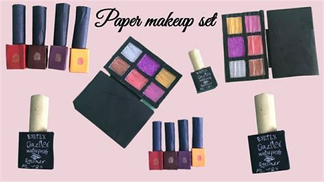 Diy Realistic Paper Makeup Set Easy Diy Paper Crafts Paper Makeup