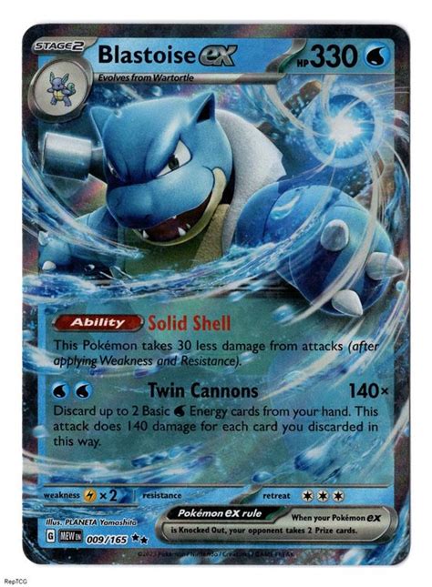 151 Blastoise Ex Turtok 009 165 EN Kaufen Auf Ricardo