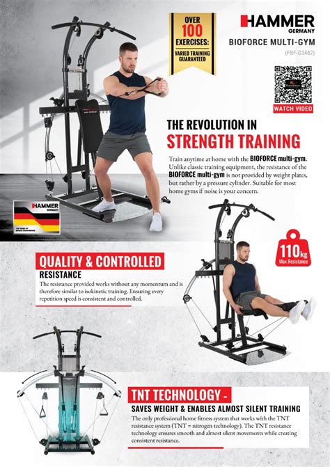 Bioforce Multi Gym For Total Body Fitness Fitness Concept Malaysia