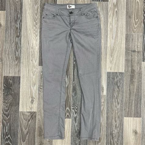 SO Jeans 7 Vintage So Gray Polka Dot Low Rise Jeans Y2k Poshmark