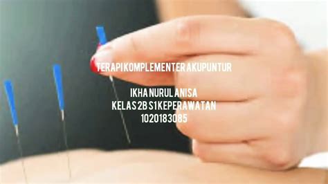 Terapi Komplementer Akupuntur Youtube