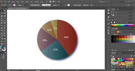 Pie Chart In Adobe Illustrator Adobe Tutorial