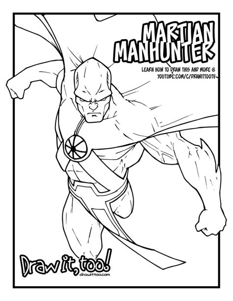 Martian Manhunter (Comic Version) Tutorial | Draw it, Too!