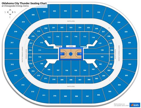 Chesapeake Energy Arena Interactive Seating Chart Awesome Home