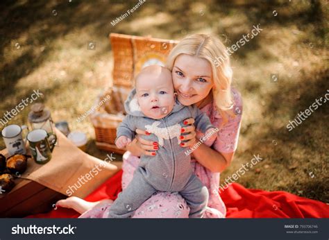 Beautiful Blonde Mother Hugging Cute Baby Stock Photo 793706746 Shutterstock