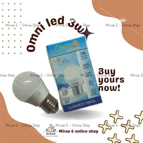 Omni Led Bulb E27 Head Daylight 3w 6w 9w 12w 15w Lazada Ph