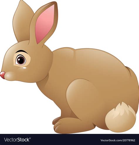 Cute Rabbit Cartoon Royalty Free Vector Image Vectorstock