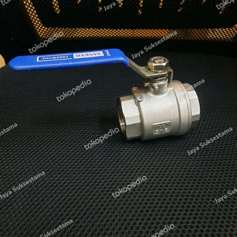 Jual Ball Valve 2pc 1 Inch Stainless SS 316 Kran Air 1 Inch Sankyo