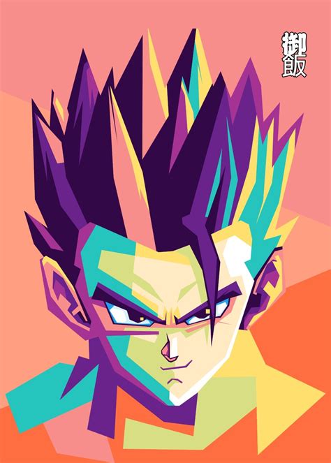 Plakat na ścianę Gohan Hair Style Gadżety Prezenty Posters pl