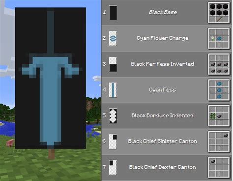 9 Sword Design On Minecraft Banner Juli History