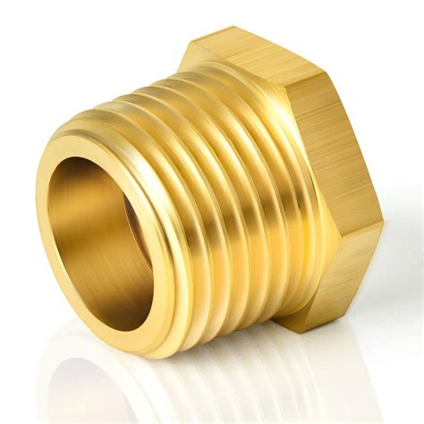 Snapklik Pcs Brass Reducer Hex Bushing Threaded Pipe Fitting