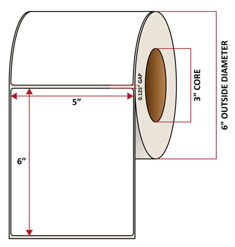 Premium Inkjet Gloss Paper Labels - 5.0'' x 6.0''