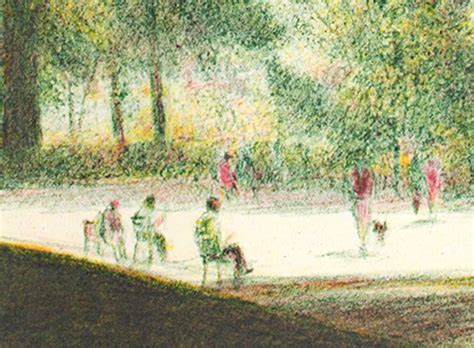 Harold Altman Le Jardin Du Luxembourg Original Color Lithograph