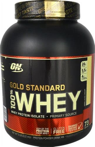 Optimum Nutrition Gold Standard 100 Whey Vanilla Ice Cream 5 Lbs Ralphs