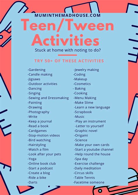 50 Things To Do With Tweens Artofit