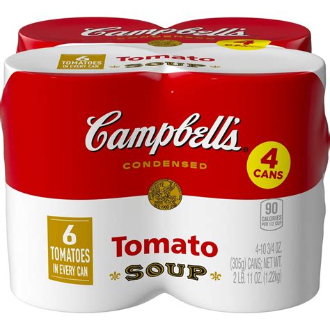 4 Pack Campbells Condensed Tomato Soup 10 75 Ounce Can Walmart