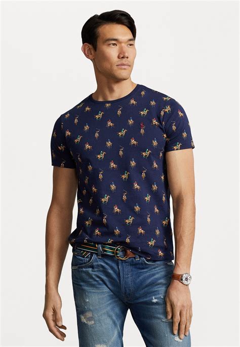 Polo Ralph Lauren Short Sleeve Triko S Potiskem Game Day Newport Navy Tmavě Modrá Zalando Cz