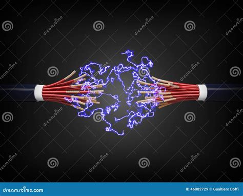 Elektrische Leitung Stock Abbildung Illustration Von Draht 46082729