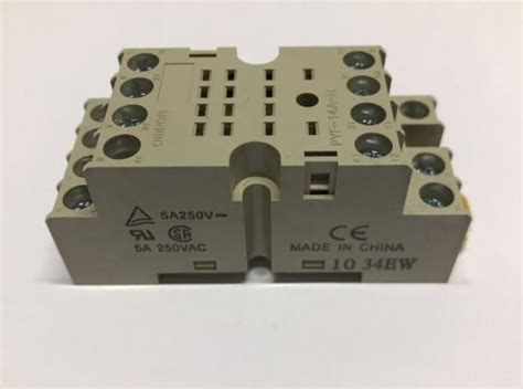 Omron PYF14A N Front Mount DIN Rail 14 Pin Relay Socket Base PYF 14A N