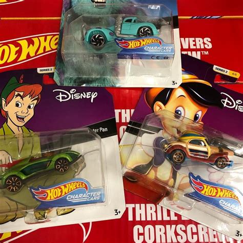Series Disney Hot Wheels Character Cars Pinocchio Sully Stitch Peter Pan Easter