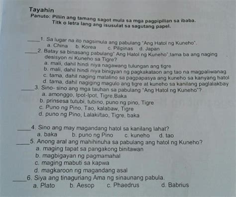 Sino Ang Tinaguriang Ama Ng Mga Sinaunang Pabula Brainly