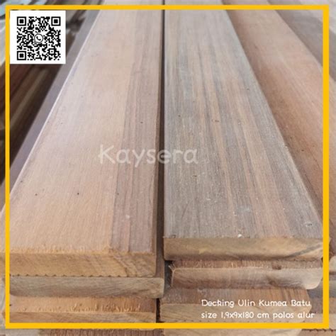 Jual Lantai Decking Kayu Ulin Kumea Batu Panjang 180 Cm Shopee Indonesia