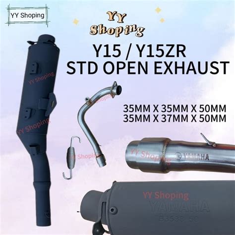 YAMAHA OPEN EXHAUST Y15ZR Y15 STD 35MM EKZOS EZOS STANDARD OPEN CHOP