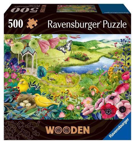 Ravensburger Wildlife Garden Wooden Puzzle 500 Piece Jigsaw