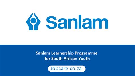 Sanlam Learnership Programme For South African Youth Jobcare