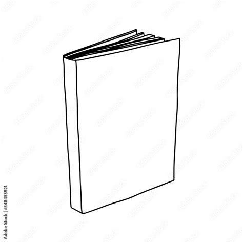 Book Template. Vector illustration. Copy space. Linear, vector ...