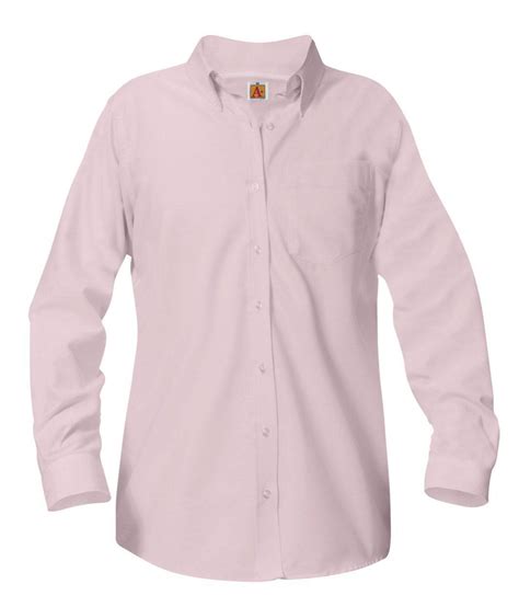Girls Long Sleeve Oxford Blouses