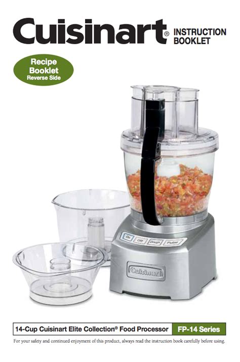 Cuisinart Food Processor Manual 14 Cup