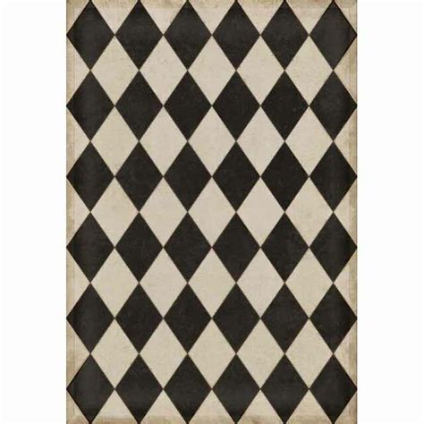 Williamsburg Diamonds Edward Vinyl Floor Cloth In 2022 Vintage Vinyl