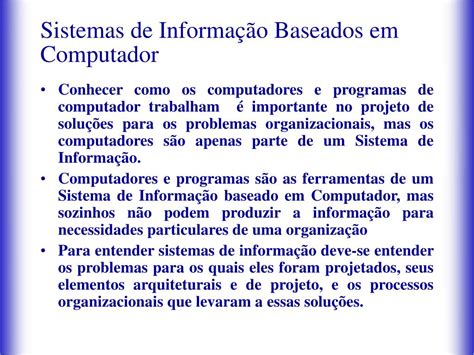 Ppt Introdu O Aos Sistemas De Informa O Powerpoint Presentation