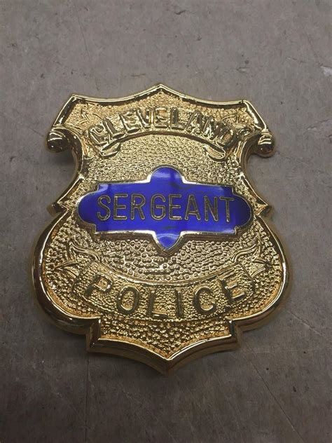 Cleveland Police Sergeant Ohio Badge 1933497230