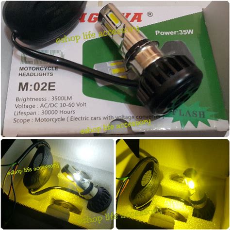 Lampu Motor Led Kuning Roda2part