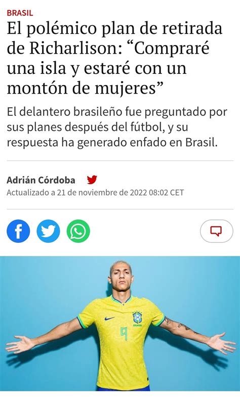 Emanuel Barrios On Twitter Si Yo Fuera Richarlison Vivir A Como L