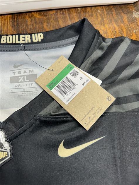 Nike Purdue Boilermakers 1 Dri Fit Black Football Jersey Mens Xl New Ebay