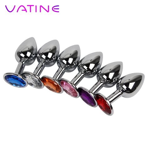 Vatine Diamond Sex Toys For Women Men Gay Stainless Steel Metal Butt